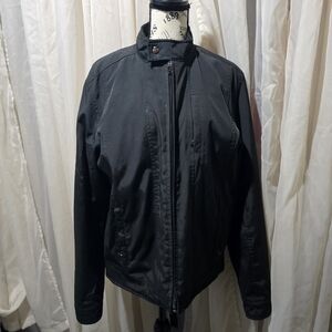 Calvin Klein Black Moto-Style Jacket – Size M